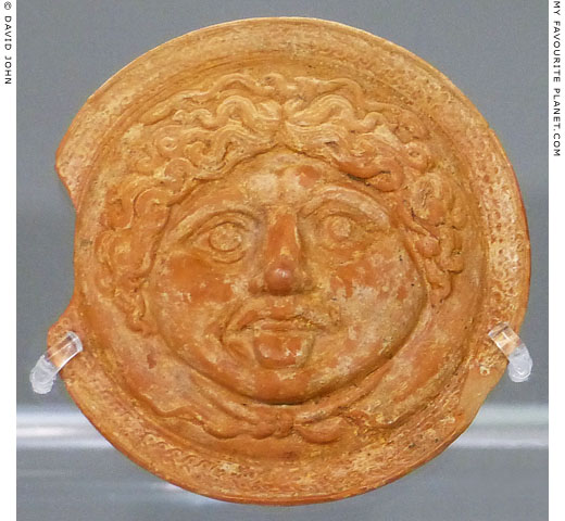 A terracotta Gorgoneion as a seal for a workshop at My Favourite Planet