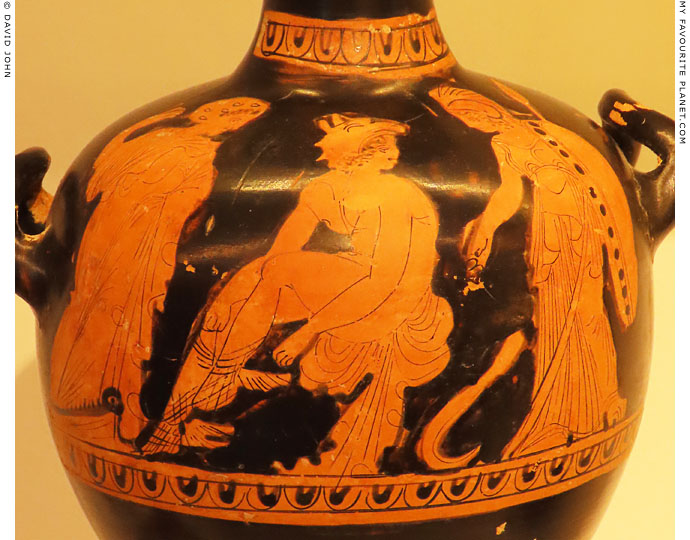 Perseus putting on his winged sandals at My Favourite Planet Perseus putting on his winged sandals at My Favourite Planet