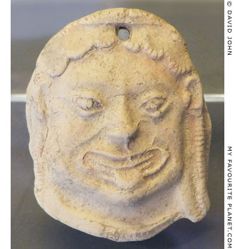 A terracotta Gorgoneion from the temple of Athena, Prasidaki at My Favourite Planet A terracotta Gorgoneion from the temple of Athena, Prasidaki at My Favourite Planet