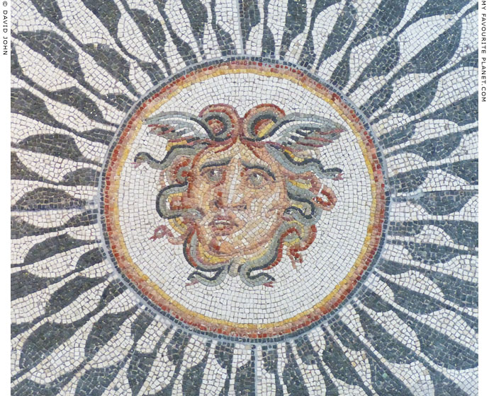Mosaic head of Medusa, Palazzo Massimo alle Terme, Rome at My Favourite Planet