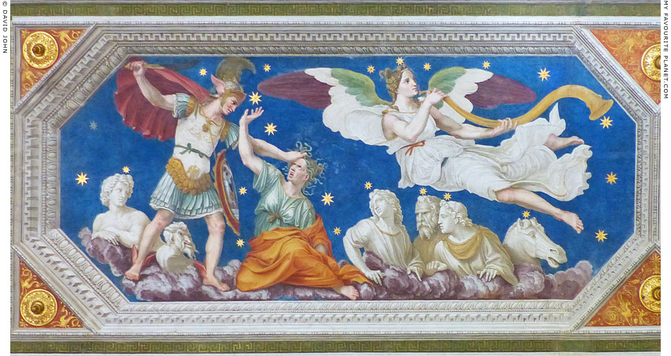 A fresco of Perseus beheading Medusa by Baldassare Peruzzi My Favourite Planet