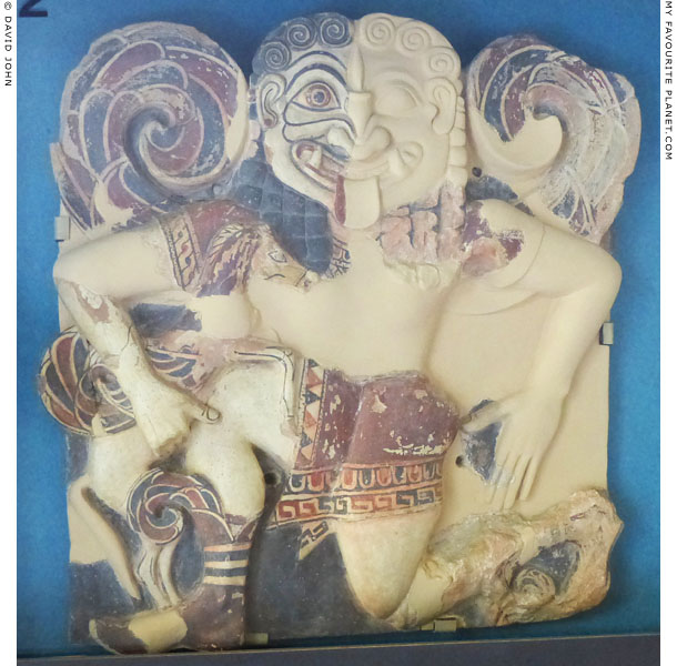 Terracotta plaque of a Gorgon carrying Pegasus from Syracuse, Sicily at My Favourite Planet Terracotta plaque of a Gorgon carrying Pegasus from Syracuse, Sicily at My Favourite Planet