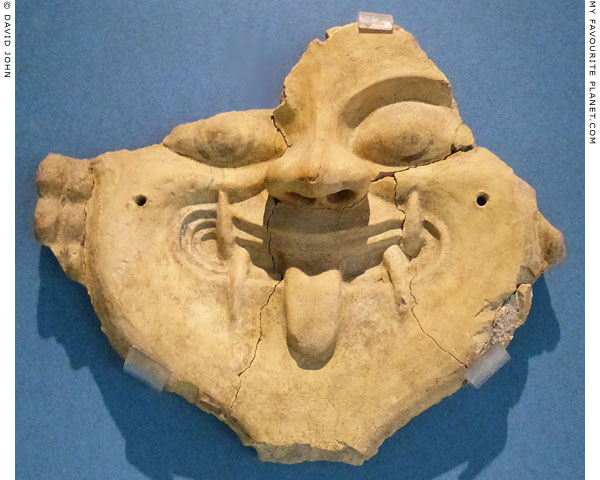 Terracotta Gorgoneion from a temple in Naxos, Sicily at My Favourite Planet