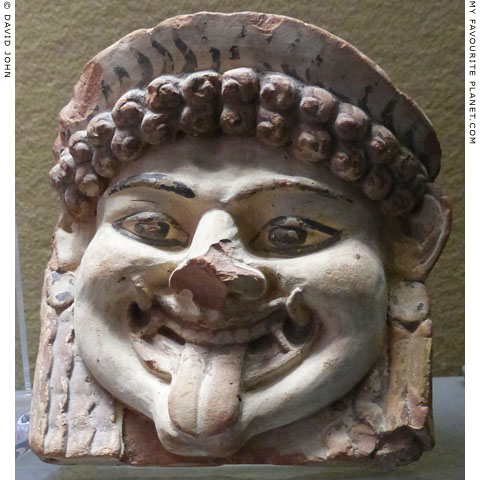 Terracotta Gorgoneion antefix from Syracuse, Sicily at My Favourite Planet