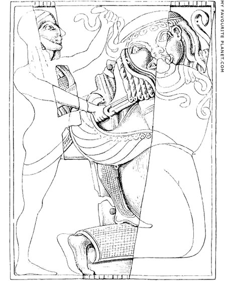 Ivory plaque with a carving of Perseus killing Medusa at My Favourite Planet Ivory plaque with a carving of Perseus killing Medusa at My Favourite Planet