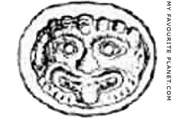 Gorgoneion on a lead ring from Sparta at My Favourite Planet Gorgoneion on a lead ring from Sparta at My Favourite Planet