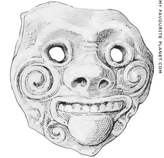 Gorgon mask from Sparta at My Favourite Planet Gorgon mask from Sparta at My Favourite Planet