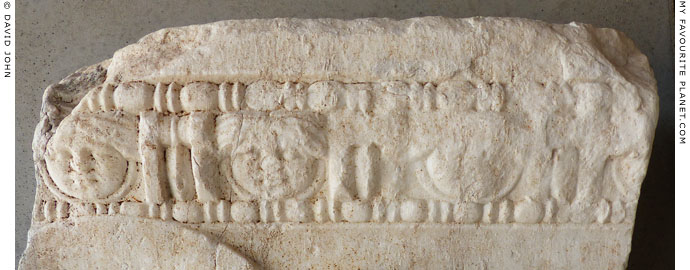 Gorgon head reliefs on a fragment of an Attic sarcophagus at My Favourite Planet