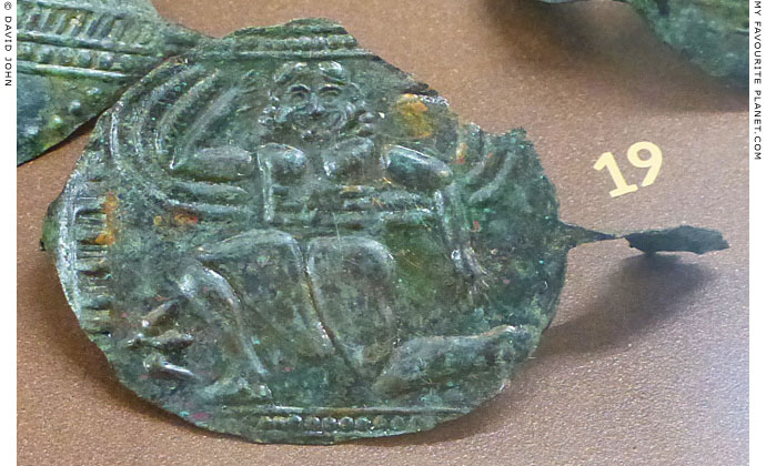 A winged Gorgon on a bronze fibula from Boeotia at My Favourite Planet