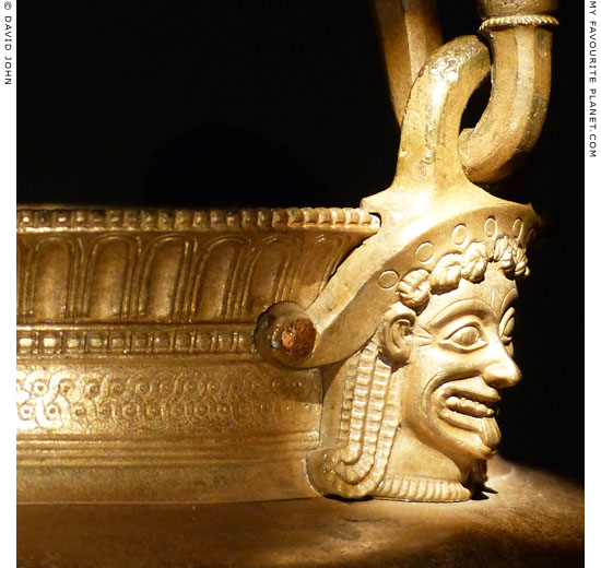 A bronze handle attachment of a situla in the form of a Gorgoneion at My Favourite Planet