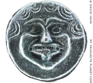 The Gorgon head on a coin from Pontic Olbia at My Favourite Planet