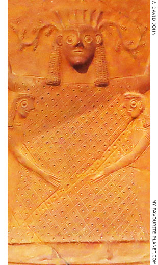 The Mistress of Animals on a relief pithos at My Favourite Planet