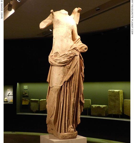 Akroterion statue of the goddess Nike from the Hieron in Paleopolis Museum, Samothraki, Greece at My Favourite Planet