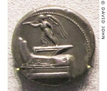 Coin of Demetrios Poliorketes depicting winged Nike at My Favourite Planet