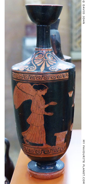 An Attic red-figure lekythos showing Nike approaching an altar at My Favourite Planet