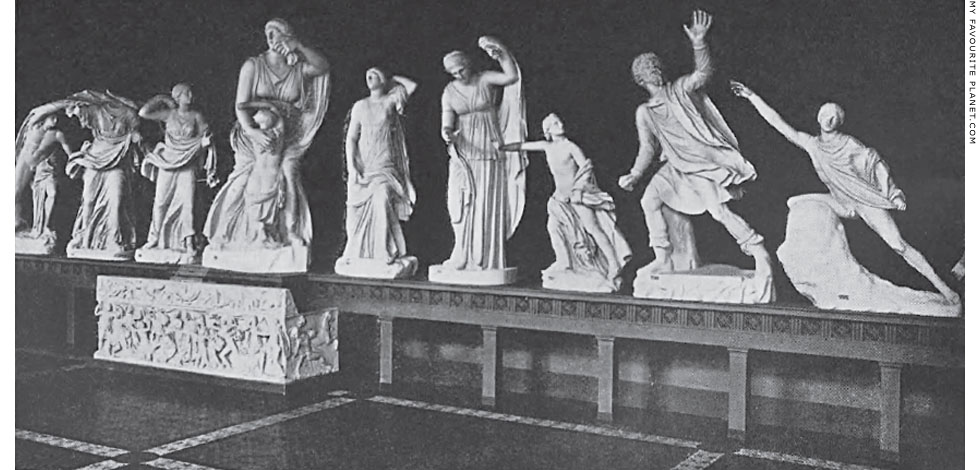Casts of the Uffizi Niobid Group exhibited in the Glyptothek, Munich at My Favourite Planet