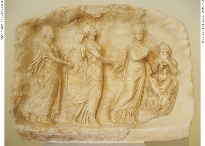 Marble Votive relief depicting Pan with the Seasons at My Favourite Planet