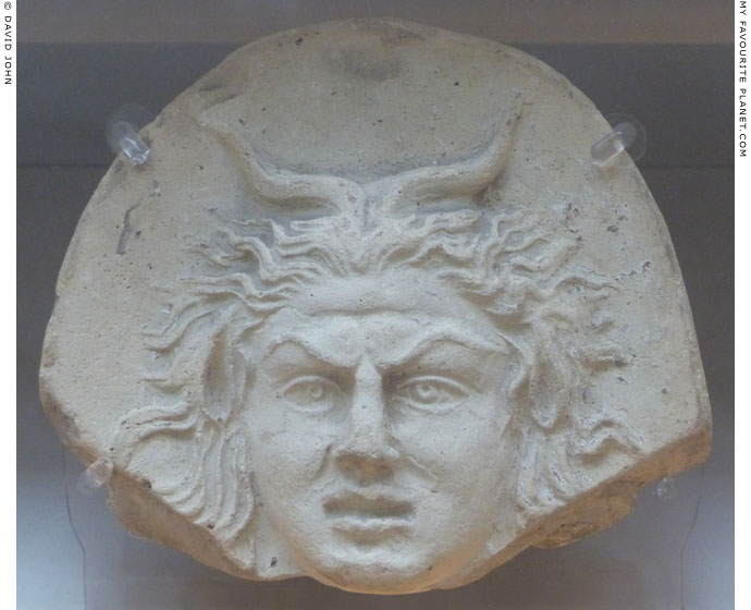 The head of Pan as an antefix from Taranto at My Favourite Planet