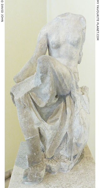 A marble statue of a Nymph in Piraeus at My Favourite Planet