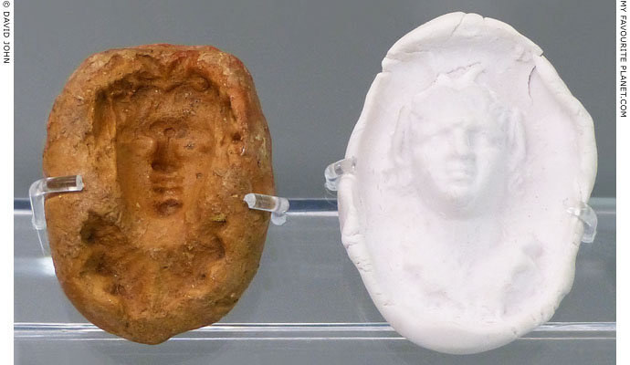 A terracotta mould of Pan's head at My Favourite Planet