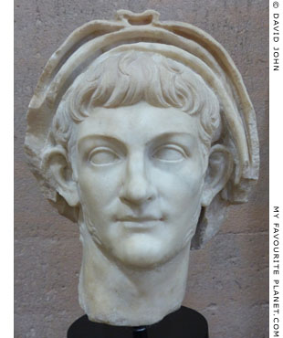 Marble portrait head of Emperor Nero from Corinth at My Favourite Planet