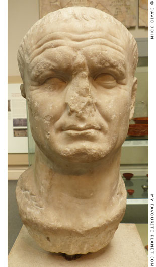 Marble head of Emperor Vespasian at My Favourite Planet Marble head of Emperor Vespasian at My Favourite Planet