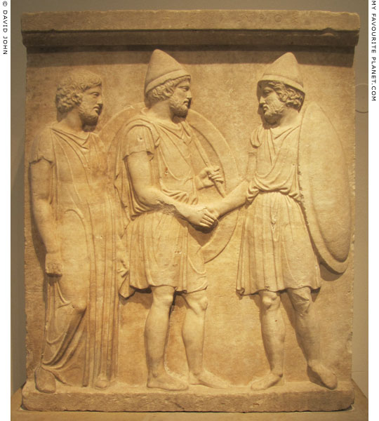 The funerary relief of Sosias and Kephisodoros at My Favourite Planet