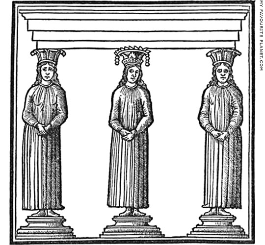 Caryatids in the 1511 edition of Vitruvius by Fra Giovanni Giocondo at My Favourite Planet